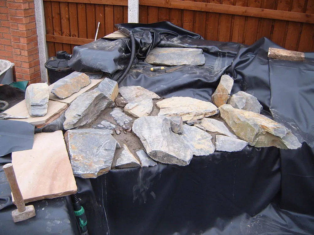 garden pond construction